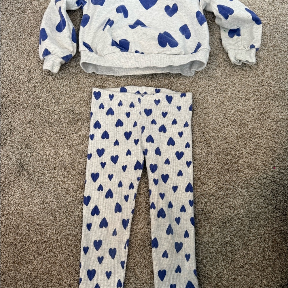 Carter's Blue Heart Matching Set